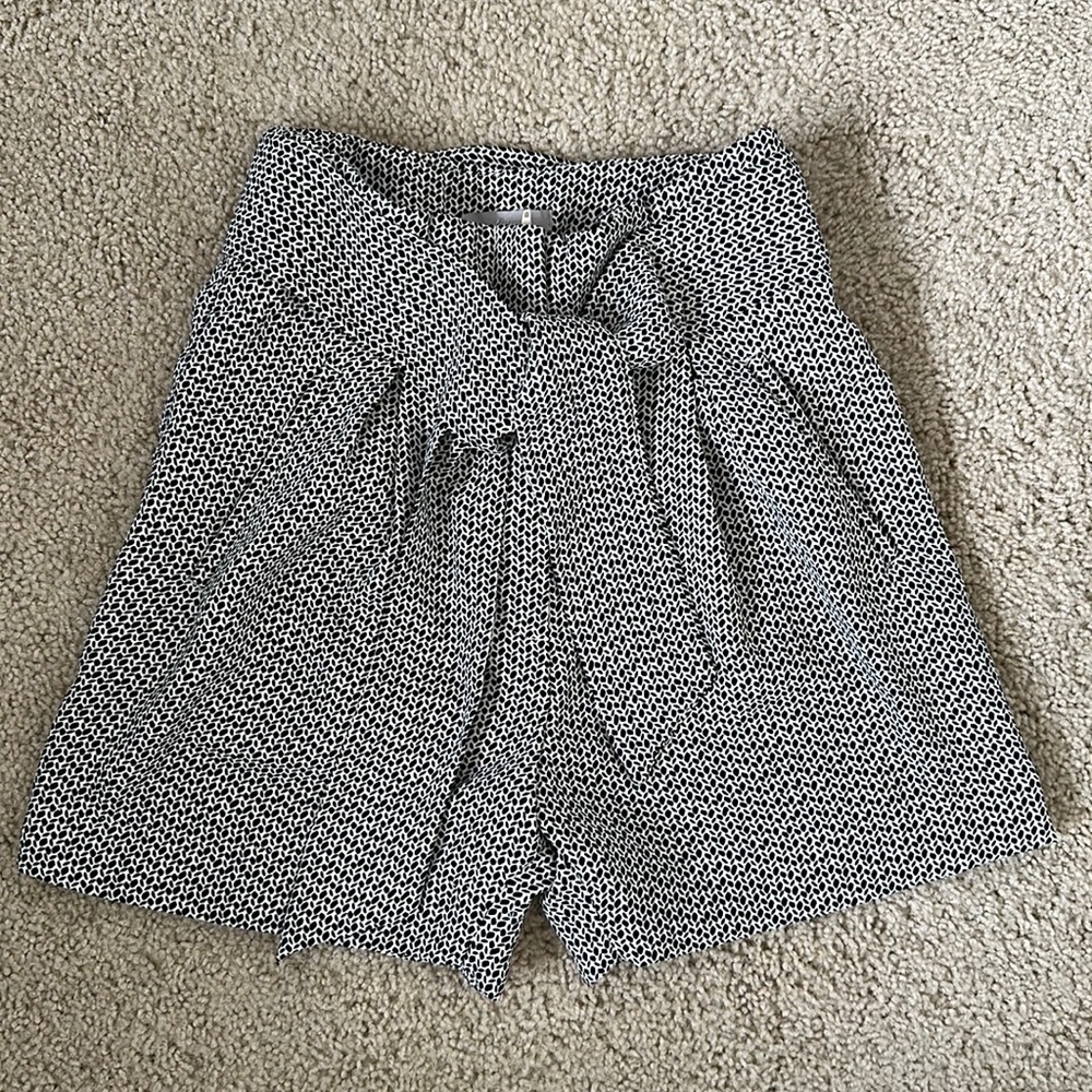 HM Black/White Dress Shorts